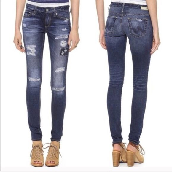 AG ADRIANO GOLDSCHMIED Digital Luxe The Legging Super Skinny Jeans Size 28 - Picture 8 of 8